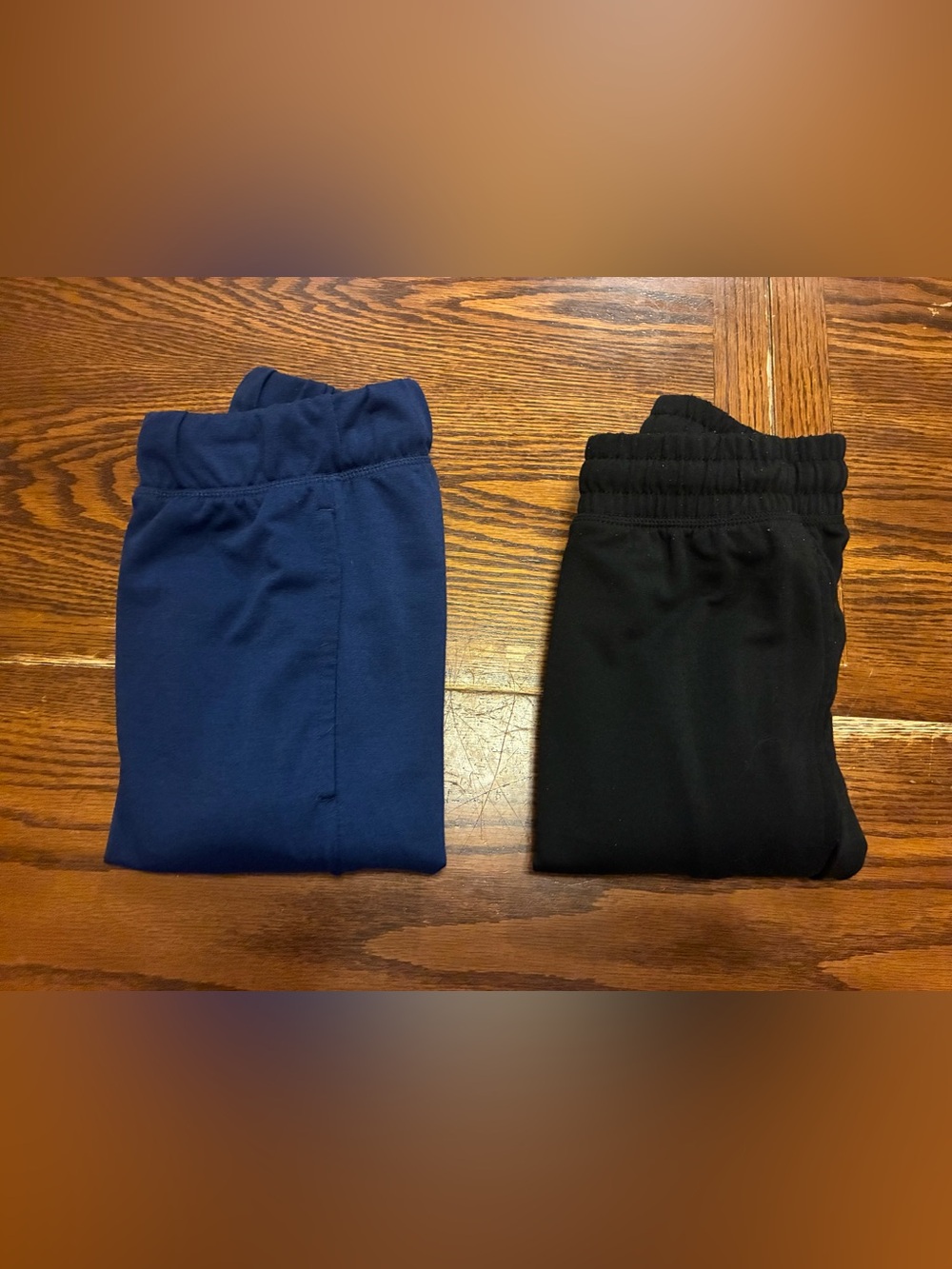 2 Cuddl Duds Mens Blue Black Lounge Pajama Shorts Drawstring Pull-on Size Medium